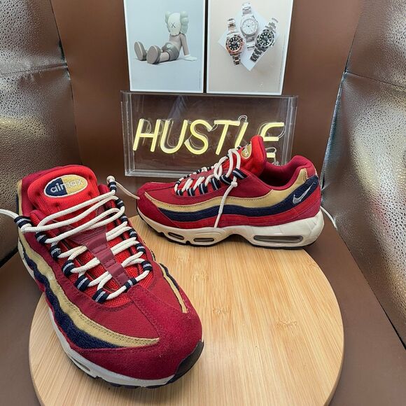 Nike Air Max 95 PRM Red Crush/Wheat Gold (2018) Men’s Sz 8 main image 11